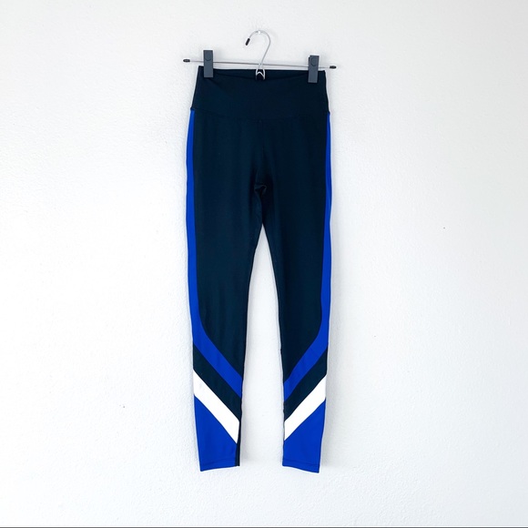 Splits59 Venice Legging in Black Royal & Off White - Picture 5 of 11